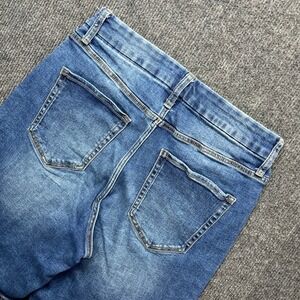 Falls Creek Denim Shorts Medium Wash Blue Size 10 High Waisted Y2K Boho Casual